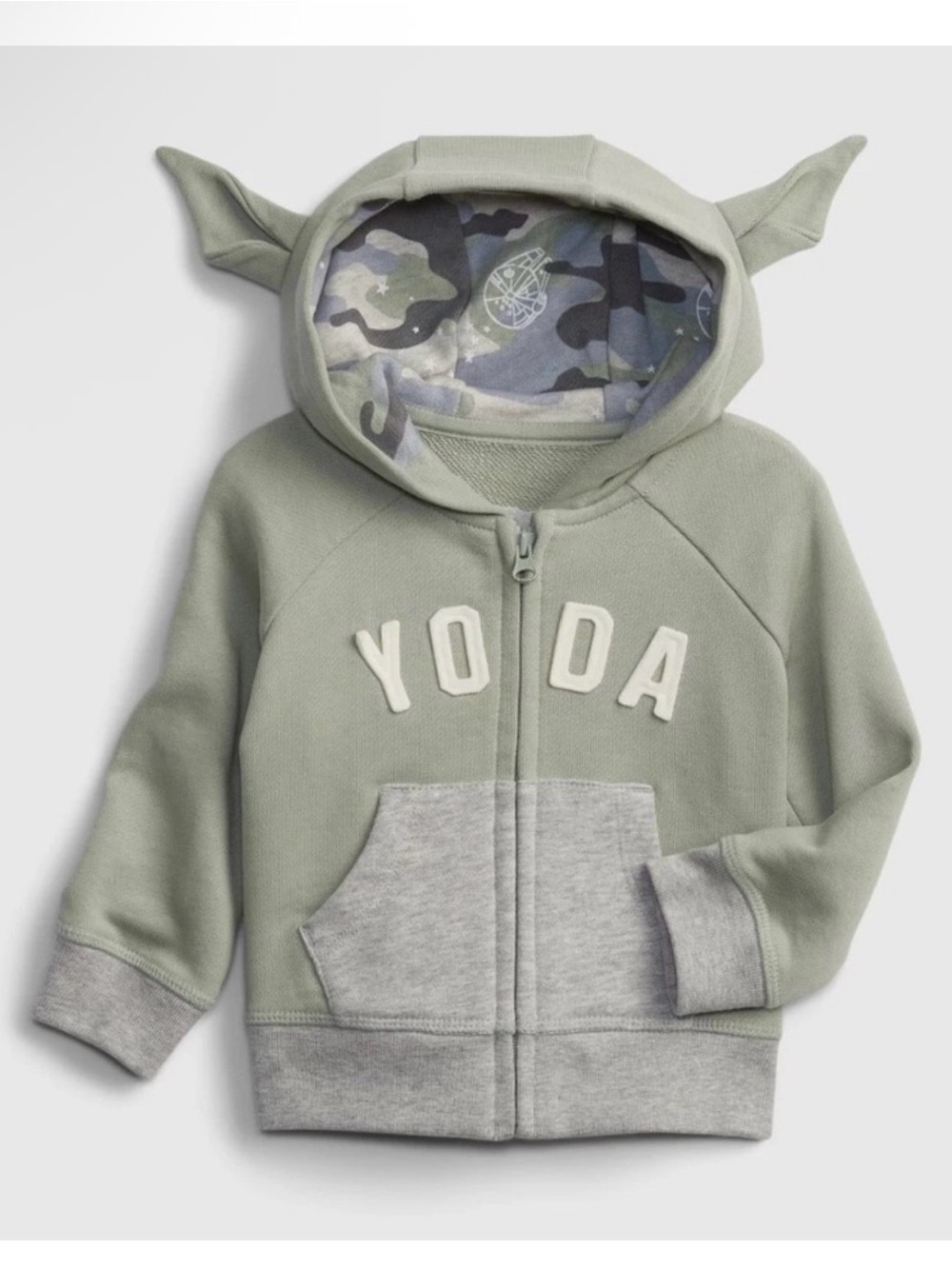 Baby Gap Yoda Star Wars Zip Up Hooded Sweatshirt 18-24M